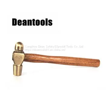 Non sparking ball pein hammer aluminum bronze or beryllium copper