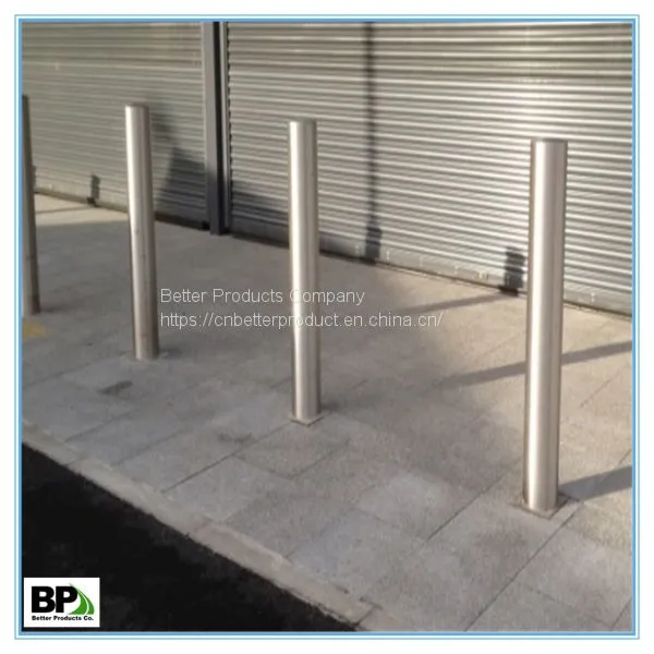 Steel Pipe Safety Bollard With Anchor Bolts photo-5