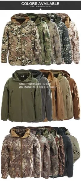 Chinese Clothing Manufacturers Khaki Soft Shell Jacket For Outdoor Jacket photo-4