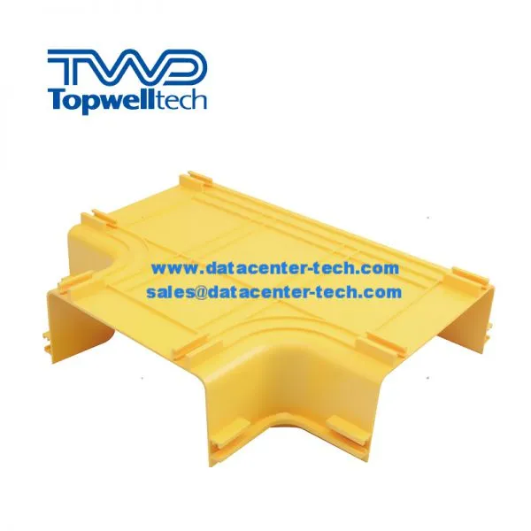 Yellow Plastic PVC /ABS Fiber Cable Tray Routing System photo-3