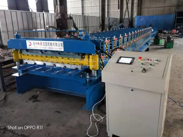 Two Profiles Double Deck Cold Roll Forming Machine photo-4