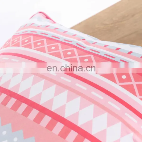 High Quality Cozy Decorative Striped Square Velvet Custom Printed Cushion/throw Pillow Cases photo-6