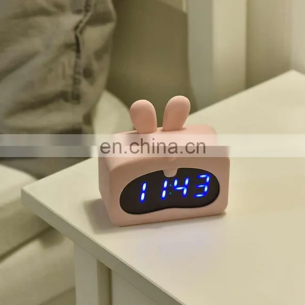 Amazon Top Seller 2019 Multi Color Wake up Table Clock Kids Digital Alarm Clock photo-3