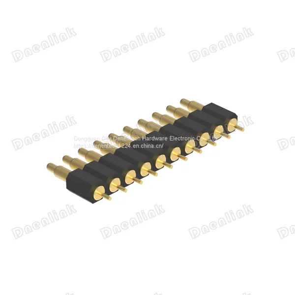 Dnenlink 2.54mm Pitch Single Row H4.0mm Straight Male Headert DIP Type PogoPin Header Connector photo-2