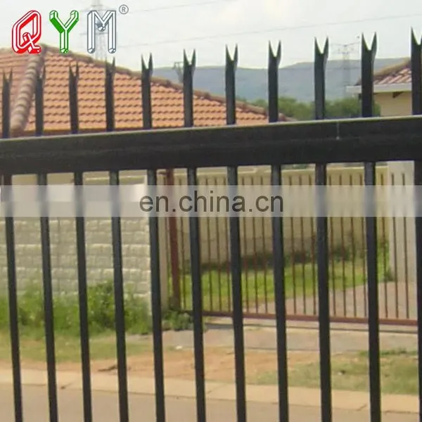China Products High Quality Polymer Coated Vinyl Wrought Iron Palisade Fence photo-4