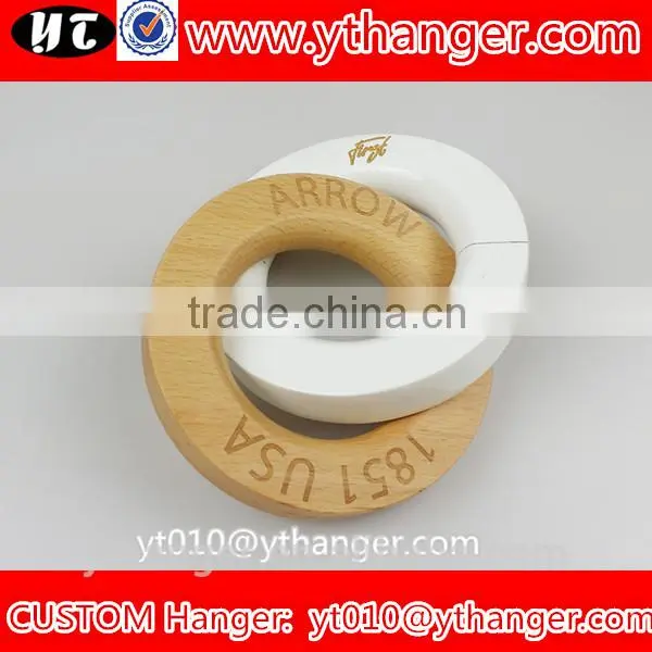 YY0536 Custom Logo Wooden Scarf Ring Trousers Ring for Jeans photo-3