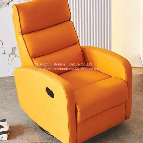New Single-Seat Manual Function Sofa Modern Minimalist Electric Can Shake Lunch Break Function Flannel Sofa Recliner photo-5