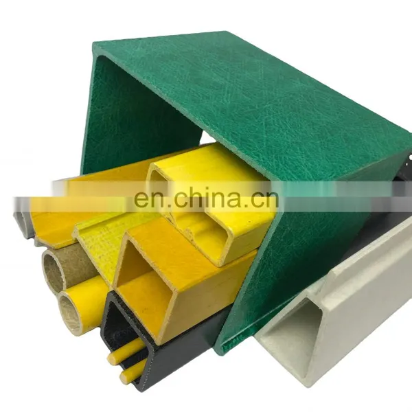 100mm Fiberglass High Strength Structural Pultruded Profile GRP FRP Square Pipe Tube photo-2