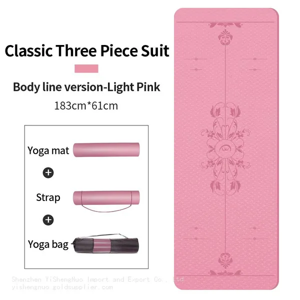 High Quality Eco-Friendly Custom Print Double Layer Yoga Mat photo-2