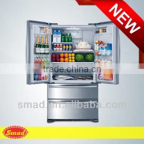 No Frost French Stainess steel Door Refrigerator With Automatic ice maker