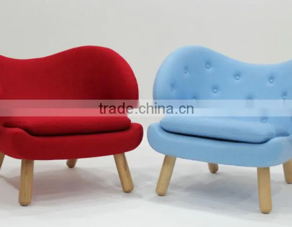Replica Fiberglass Material Elegant Grace Cashmere Finn Juhl Pelican Chair With Solid Wood Frame photo-4