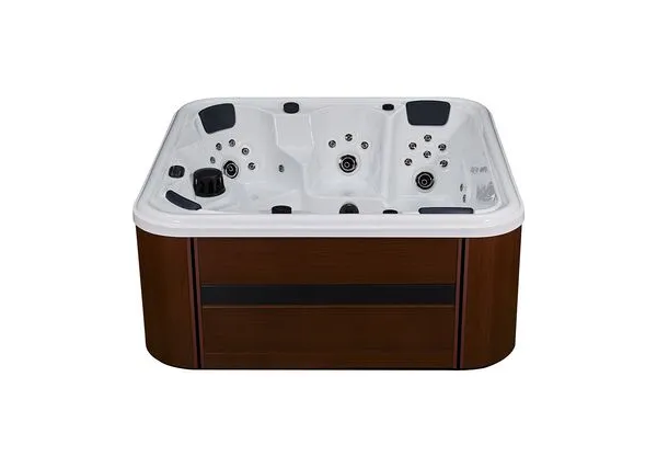 European Market Massage Smooth Modern Freestanding 6 Person Hot Tub Outdoor Spa Jacuzzi Large Bath Tub photo-2