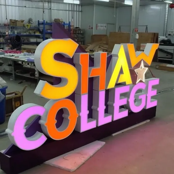 Custom Advertising 3d Led Metal Channel Letters Sign Front Back Lit Outdoor Business Logo For Hospitals Schools Ipx3 Waterproof photo-3