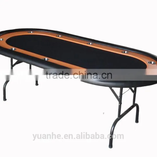 84 Inch Deluxe Oval Folding Texas Holdem Poker Table