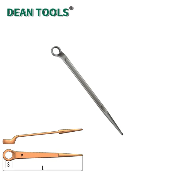 304 Stainless Steel Non-Magnetic Construction Box Wrench, 17mm Opening, 240mm Length, Standard Compliant photo-4