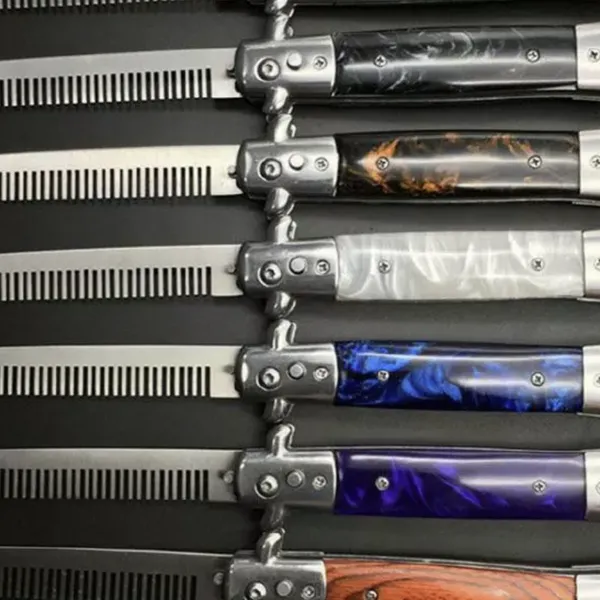 Peine de acero inoxidable con resorte para maquinaria textil - desenredado y cardado, separación entre dientes de 0.3 mm, garantía de 3 años