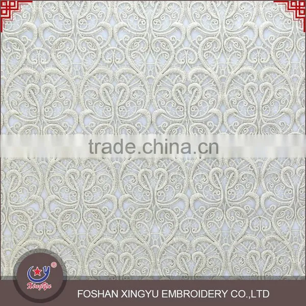 Fashion Lowest Price Wholesale 100% Golden Yarn Embroidery Designs Ladies Tops Gold Lace Fabric Quality Choice photo-6