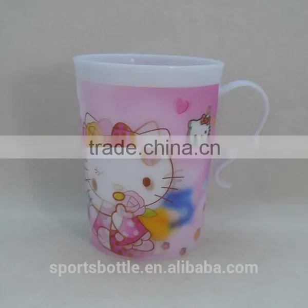 Superior Design BPA Free pp Plastic Coffee Mug With a Handle, Colorful Painting photo-2