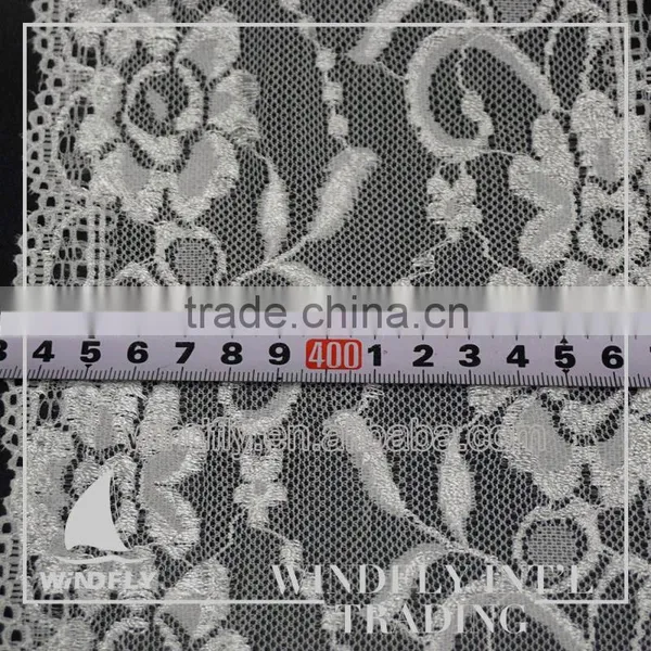 Preferential Price Polyester And Nylon Stretch Lace Trim For Table Cloth