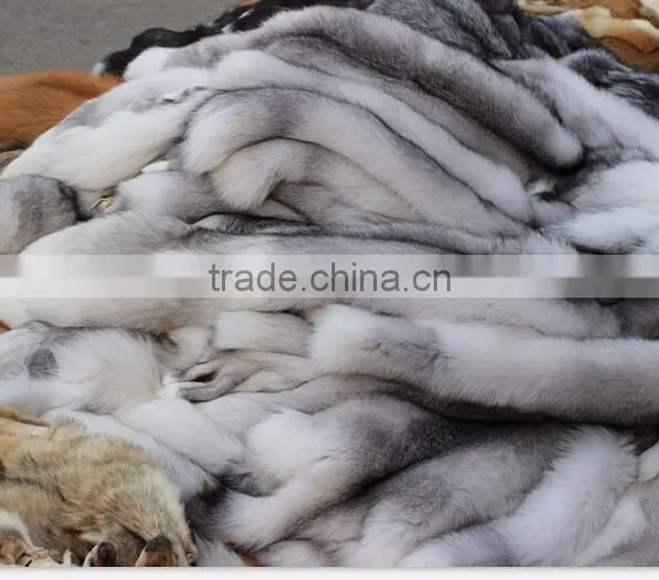 High Fashion Real White Fox Fur Wholepieces Skin and Fur photo-3