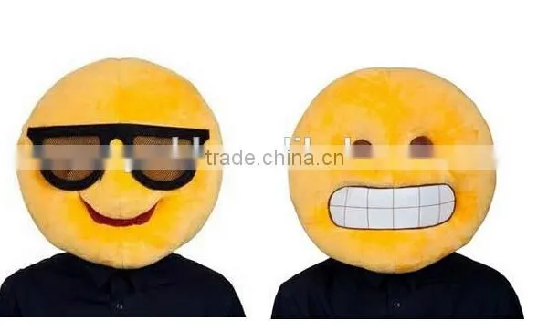 FREE SAMPLE Emoji Mask/emoji Plush Plush Stuffed Toy/smile Face Mask photo-2