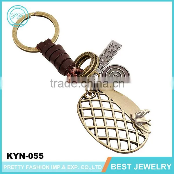 Vintage Bulk Knife Shape Key Chain Lanyard Leather Wholesale Key Ring photo-4