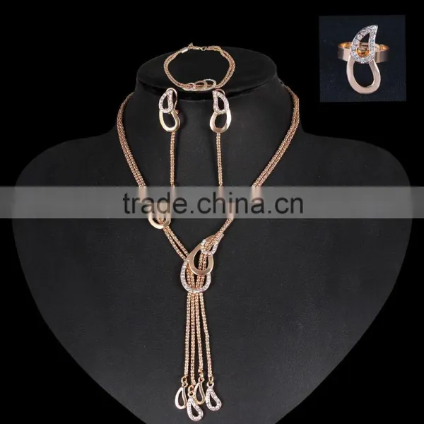 New Design Gold Jewelry Costume Jewelry Set China Fashion Jewelry Set photo-2