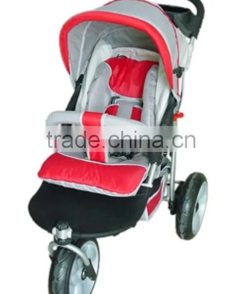#4012 One Hand Folding Baby Jogger Big Wheel Stroller With Travel System photo-3