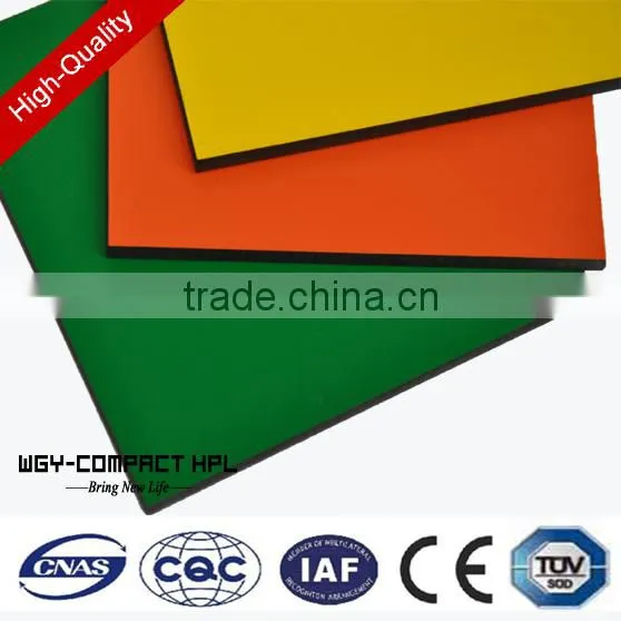 China Whole Sale 6mm Gloss Surface Good Intensity Hpl Laminate White Board photo-2