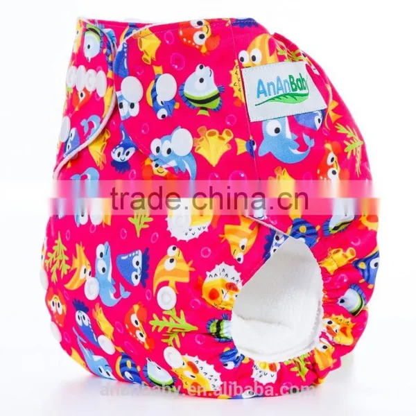 AnAnBaby New Printed Baby Cloth Diapers Reusable Bulk Cloth Diapers photo-5