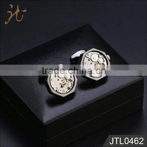 China Supplier Functional Watch Movement Cufflinks photo-2