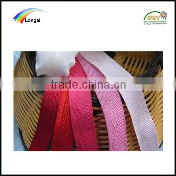 Shijiazhuang Longai Hotsale High-class Herringbone Polyester Garment Woven Webbing photo-6