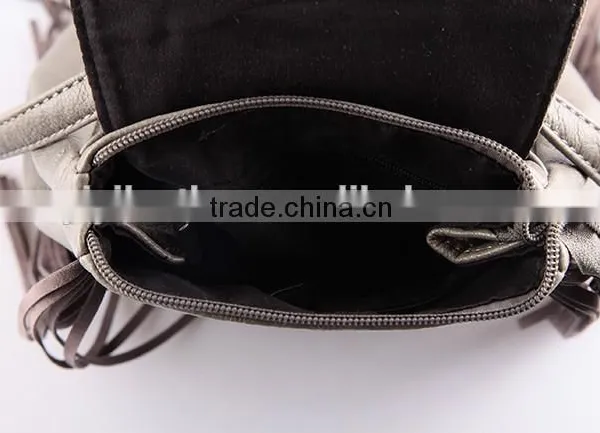 4770 Newest Attractive Individual Bohemadies Tassels Side Decoration PU Small Size Backpackian Chic L photo-6