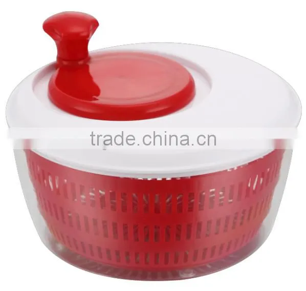 2016 Hot Selling Food Contact Safe Plastic Salad Tools Salad Spinner Salad Dryer With Slicer and Blade photo-2