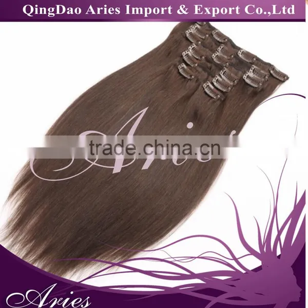 Wholesale 20inch 50cm Clip in Hair Extensions 100% Human Hair Extension 70gram OEM photo-5
