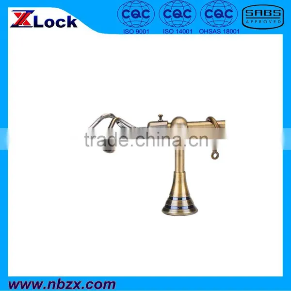 Classic Iron Curtain Rod/curtain Pole With Willow Leaves Finial (8019H1L2) photo-3