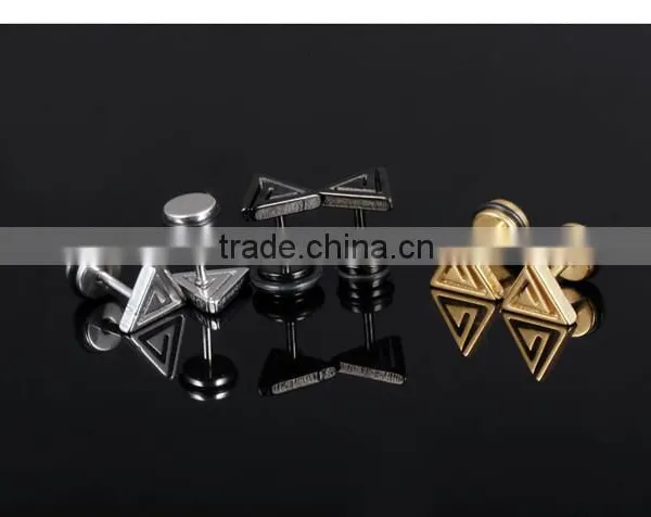 Hot Selling Product Professional Manufacturer Steel Triangle Shaped Earrings Quality Choice photo-4