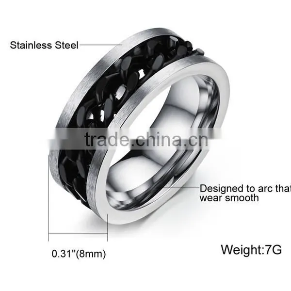 2016 New Man Accessories Stainless Steel Ring Fashionable Gay Ring Men photo-6