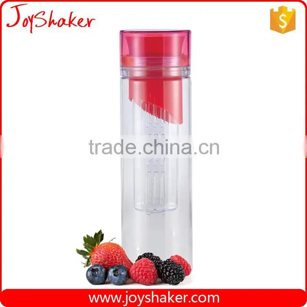 650ML Custom Logo BPA Free Fruit Plastic Infuser Bottle photo-2