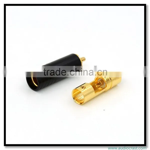 Audio Gade Gold Plated RCA Connector Plug Phono Jack HIFI Cable Connectors photo-4