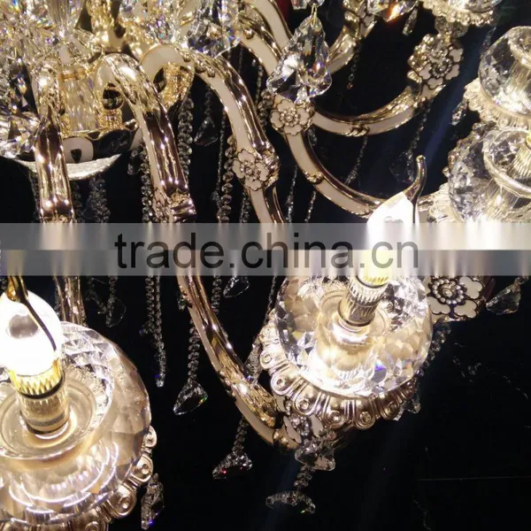 Large Antique Gold Crystal Chandelier Pendant Lighting for Hotel,restaurant ,hall,villa photo-4