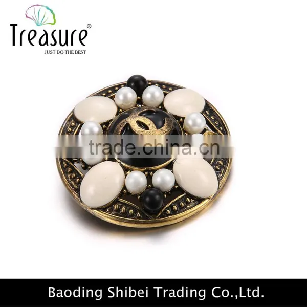 2015 Latest Wholesale Famous Brand Imitation Best Price and High Quality Oil Picture and Cooper Brooch photo-3