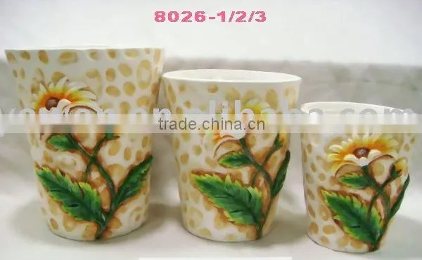 Hand Painted Flower Pot ,teracotta Flower Pot