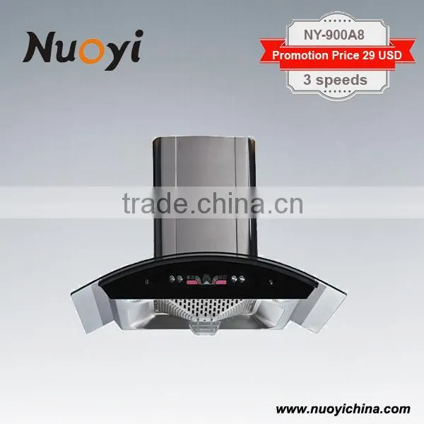 Tempered Glass Self Venting Commercial Range Hood photo-2