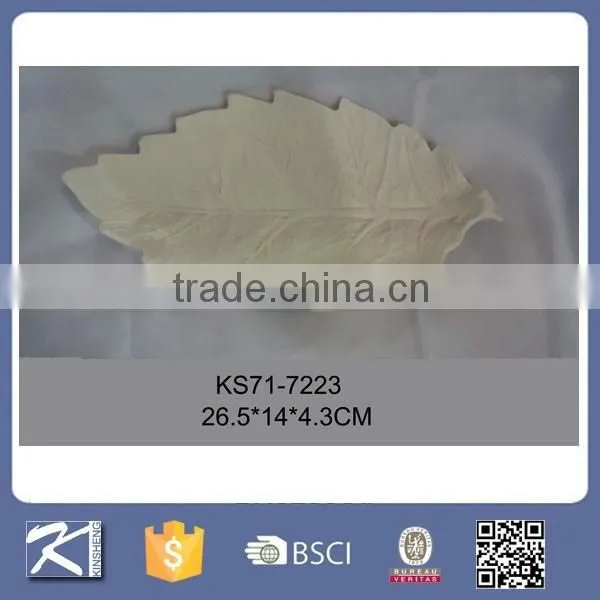 Colorful Home Decorative Items Ceramic Leaf Plate