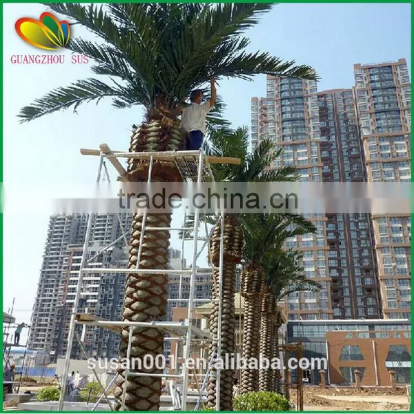 Top Quality Artificial Palm Tree Fiberglass Artificial Date Palm Tree photo-4