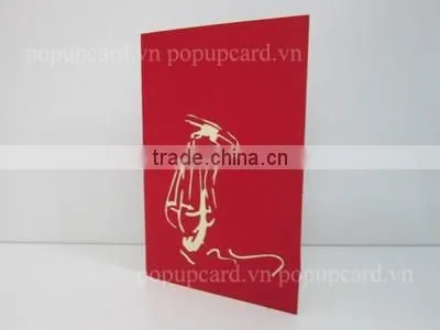 Viet Nam Carrying (dried Flowers) New 3d Greeting Card photo-3