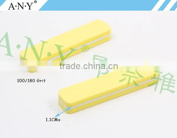 Nail Art Manicure Using Cheap Yellow Cusom Sponge Mini Nail File photo-4