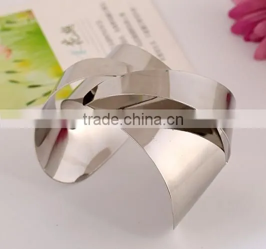 2016 New Metal Irregular Geometric Figure Cuff Open Bracelets for Women Jewelry photo-4