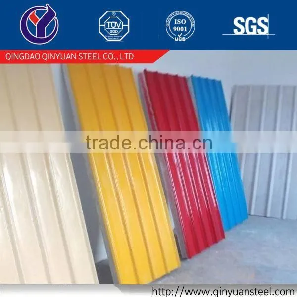 Color Galvanized Corrugated Steel Sheet With DX51D+Z Grade Mill Shandong Stock photo-3